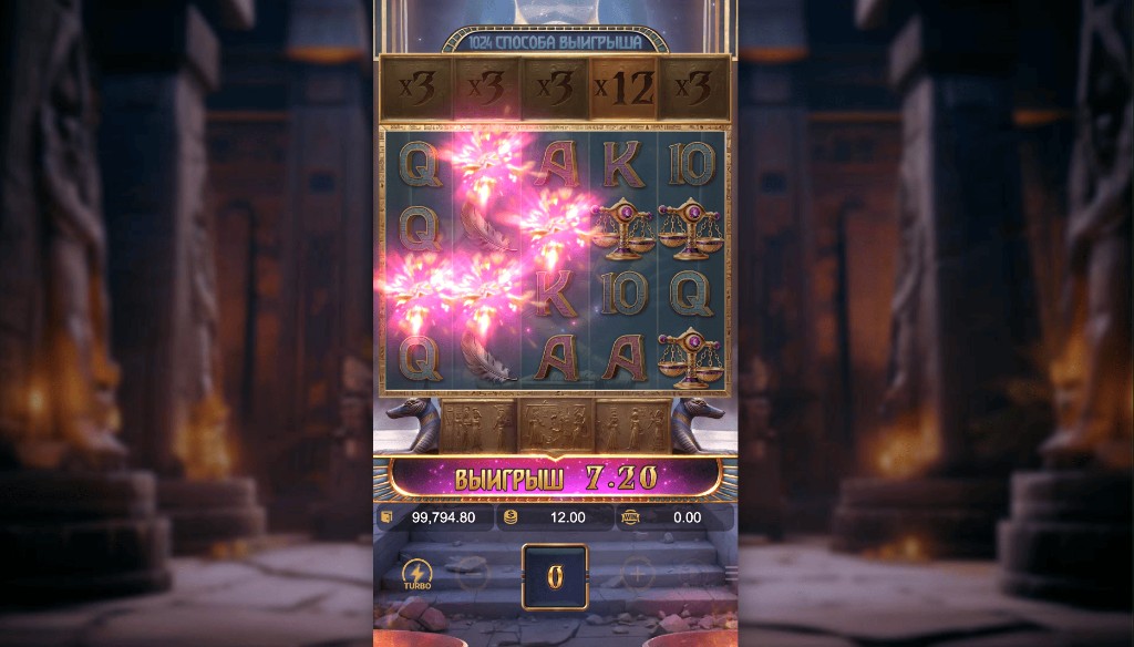 Anubis Wrath cascadas y multiplicadores