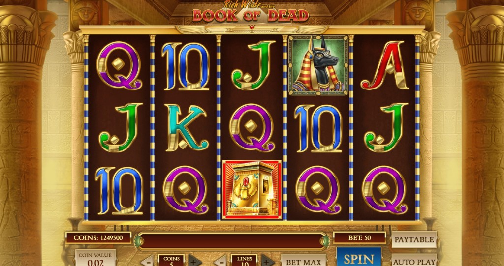 Book of Dead juego en modo demo